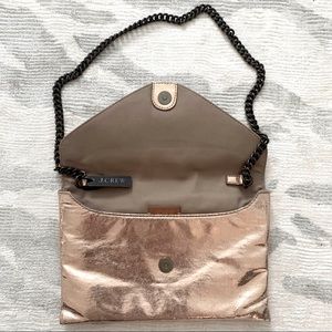 J.Crew Rose Gold Envelope Clutch
